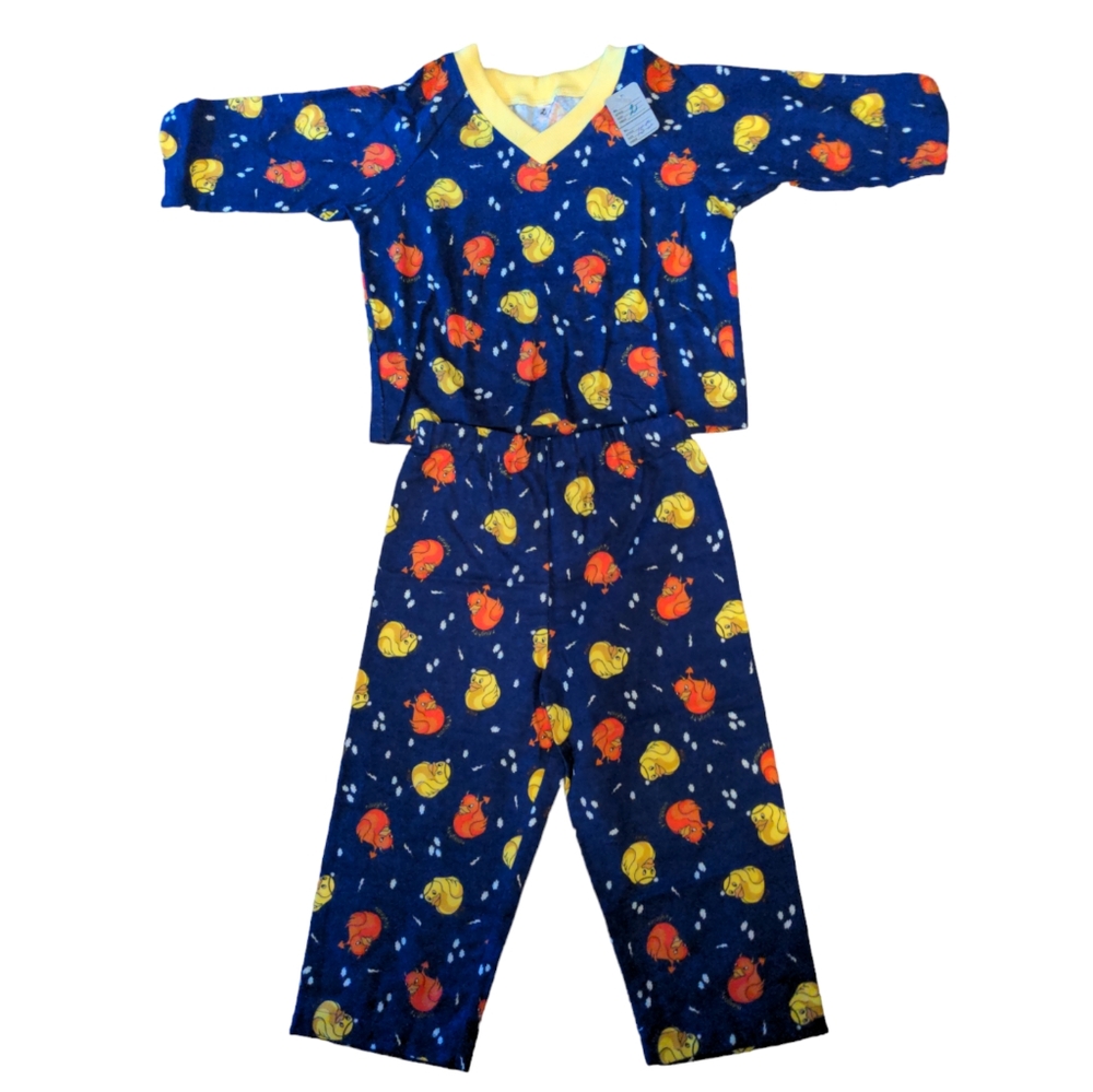 ❤️ Ducks Naughty Nice 2 PCE Boys Pajama Set Sz 6